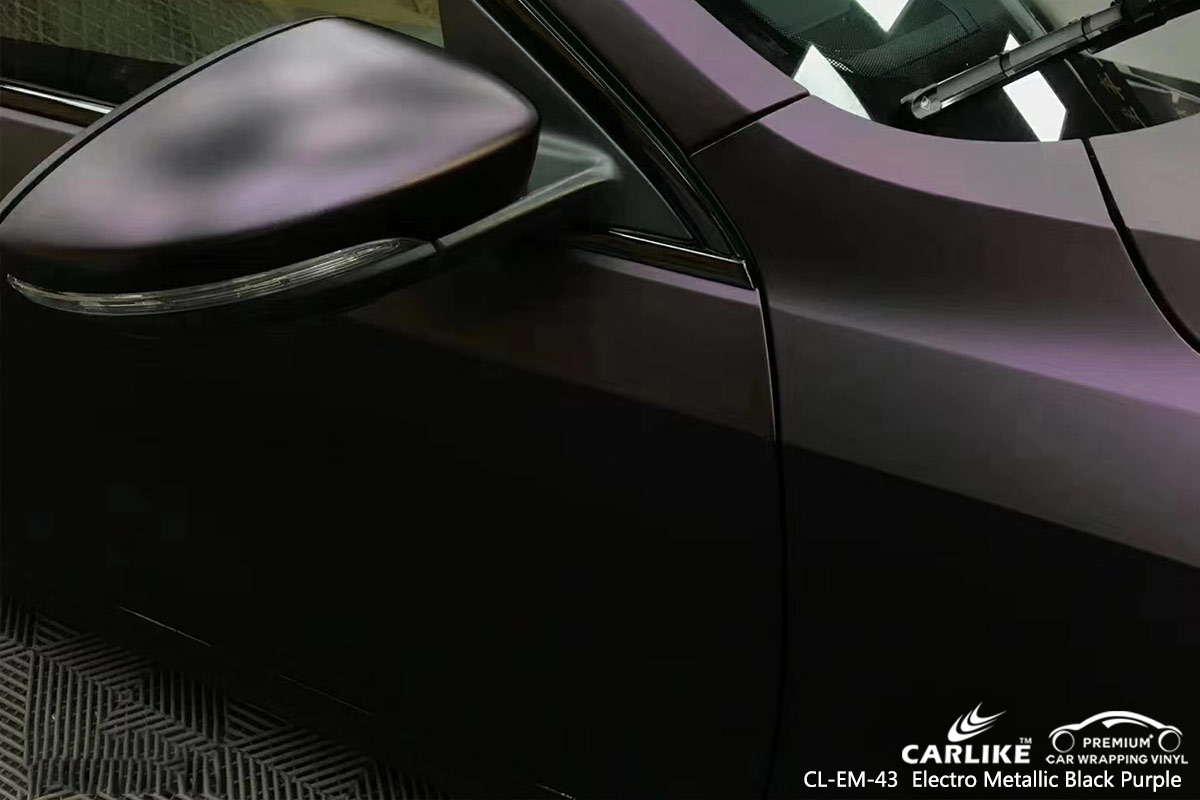 CL-EM-43 electro metallic black purple car wrap gloss for VOLKSWAGEN San Francisco United States