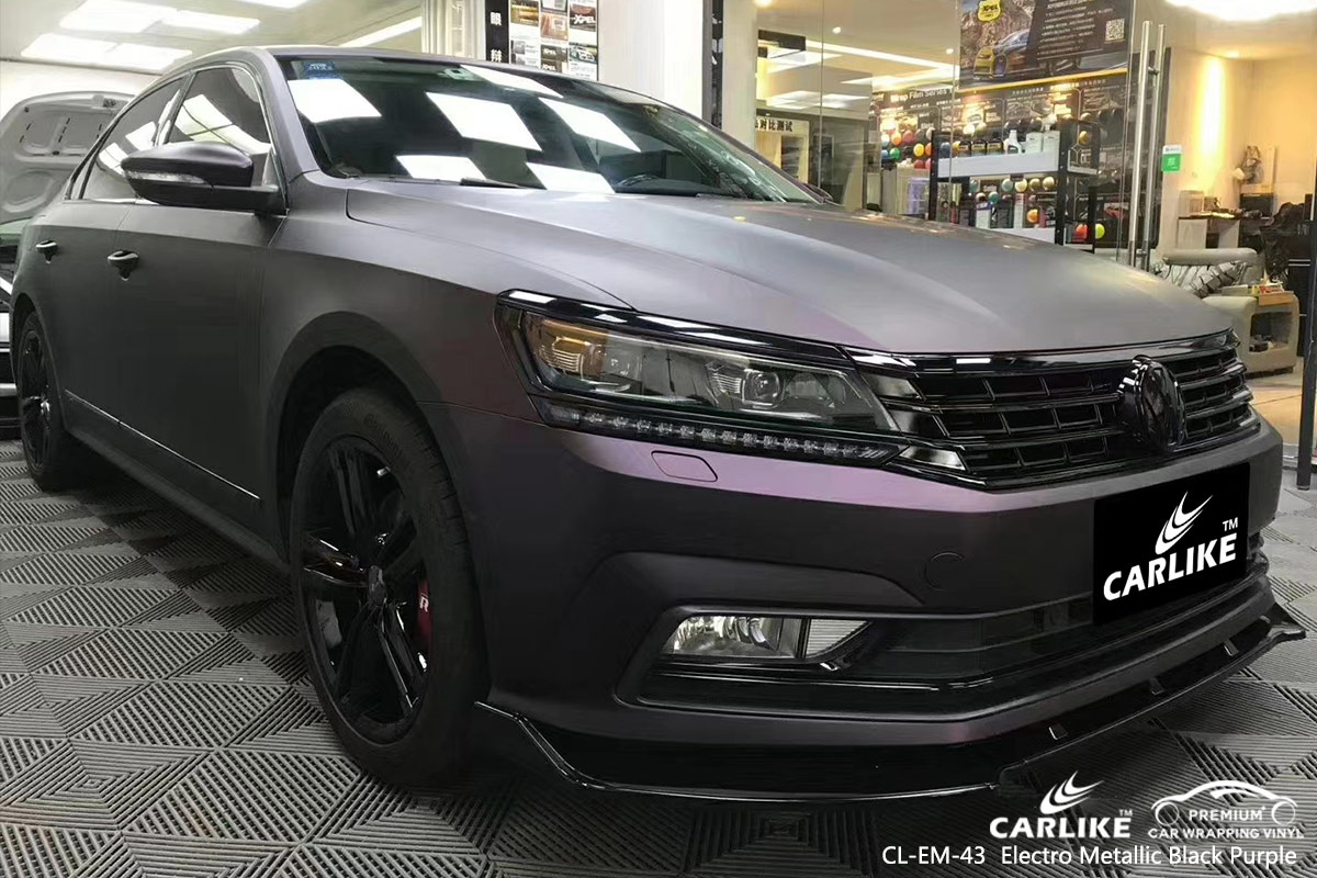 CL-EM-43 electro metallic black purple car wrap gloss for VOLKSWAGEN San Francisco United States