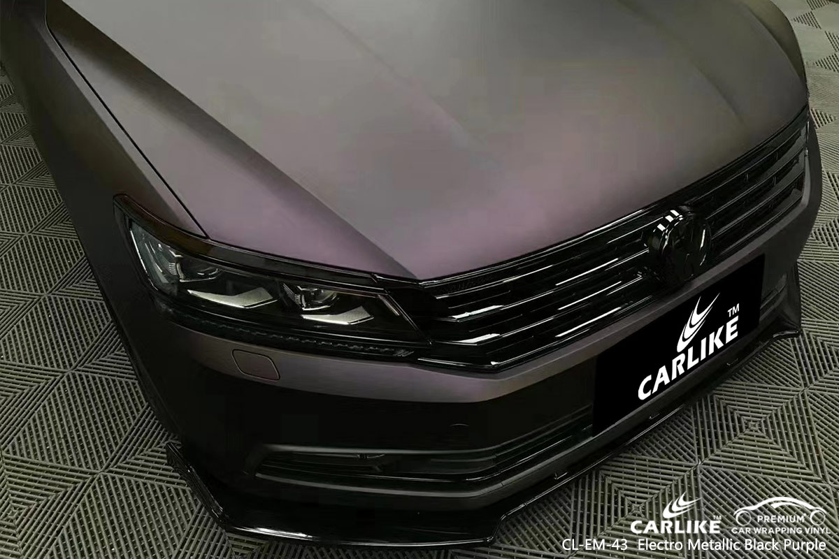 CL-EM-43 electro metallic black purple car wrap gloss for VOLKSWAGEN San Francisco United States