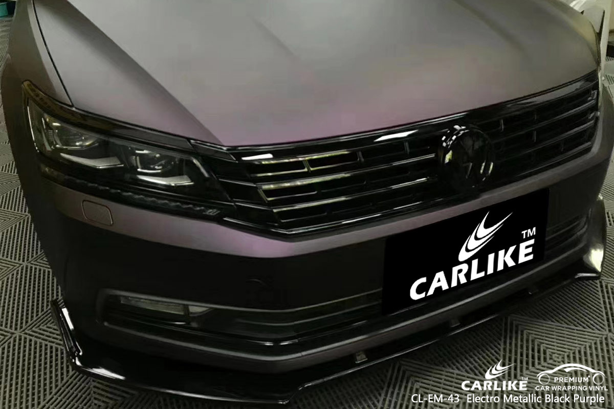 CL-EM-43 electro metallic black purple car wrap gloss for VOLKSWAGEN San Francisco United States
