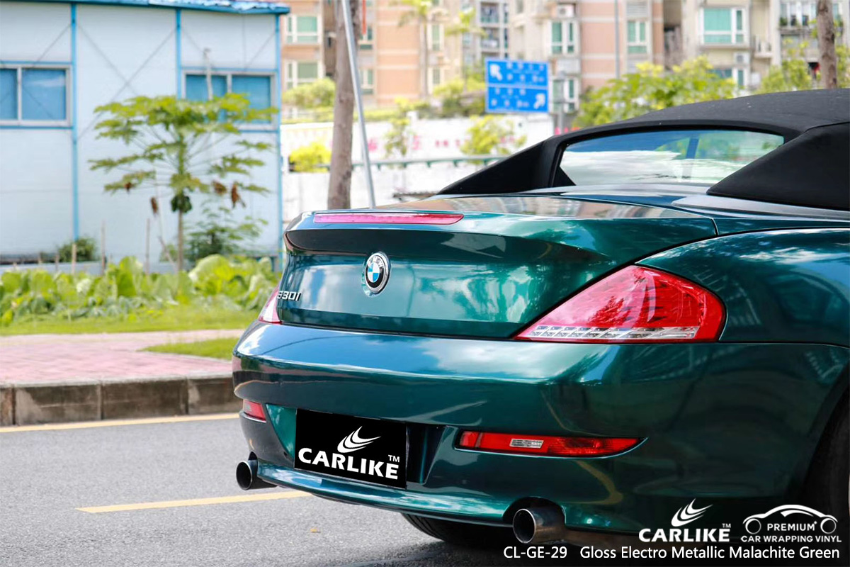 CL-GE-29 gloss electro metallic malachite green car wrapping for BMW Austin United States