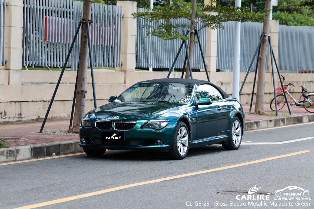 CL-GE-29 gloss electro metallic malachite green car wrapping for BMW Austin United States