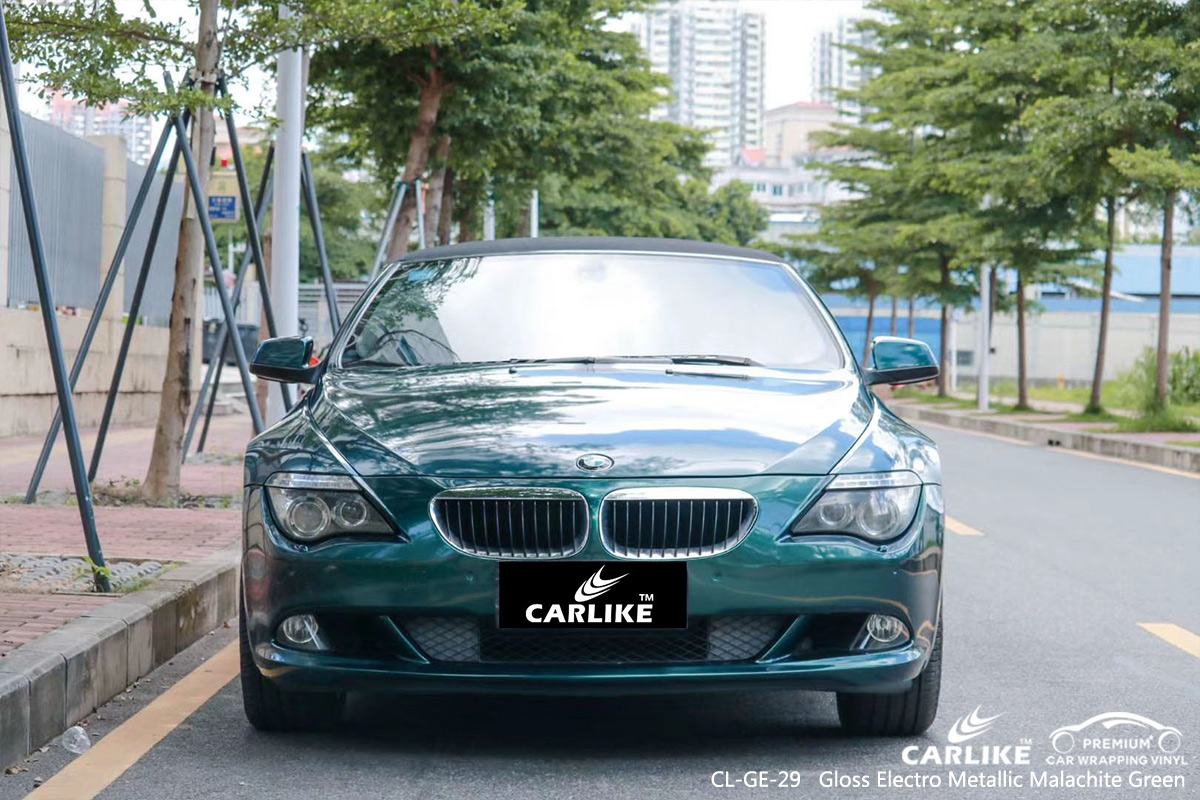 CL-GE-29 gloss electro metallic malachite green car wrapping for BMW Austin United States