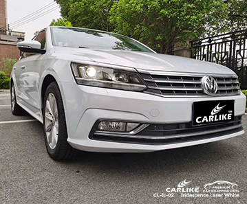 CL-IL-02 التقزح اللوني الأبيض للسيارات الفينيل التفاف سيارتي لفولكس واجن لوس أنجلوس الولايات المتحدة