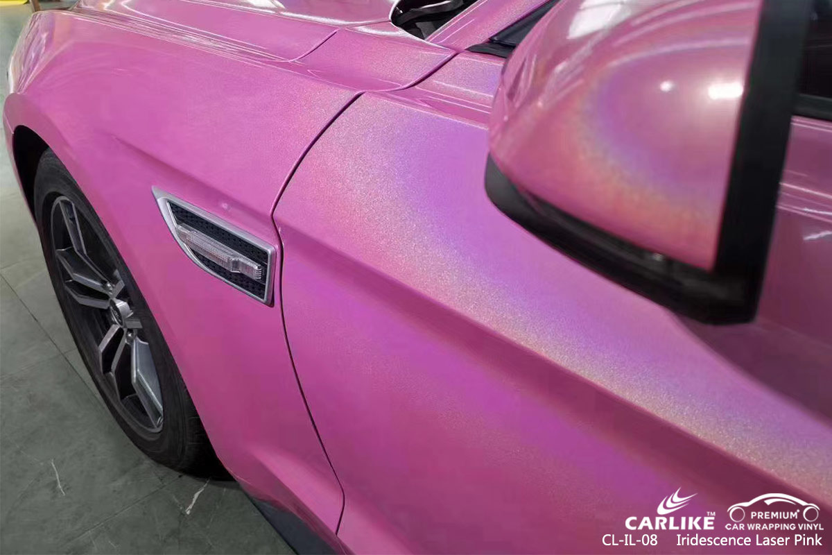 CL-IL-08 iridescence laser pink car wrapping foil for JAGUAR Miami United States