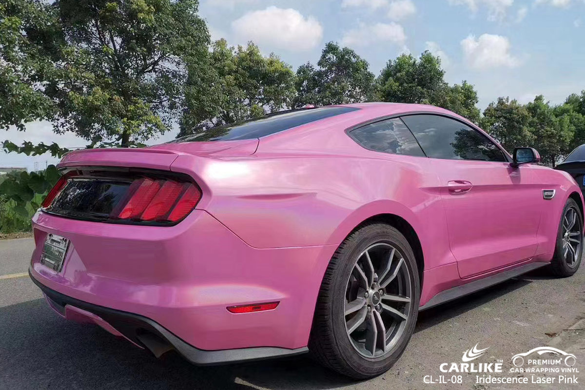 CL-IL-08 iridescence laser pink car wrapping foil for JAGUAR Miami United States