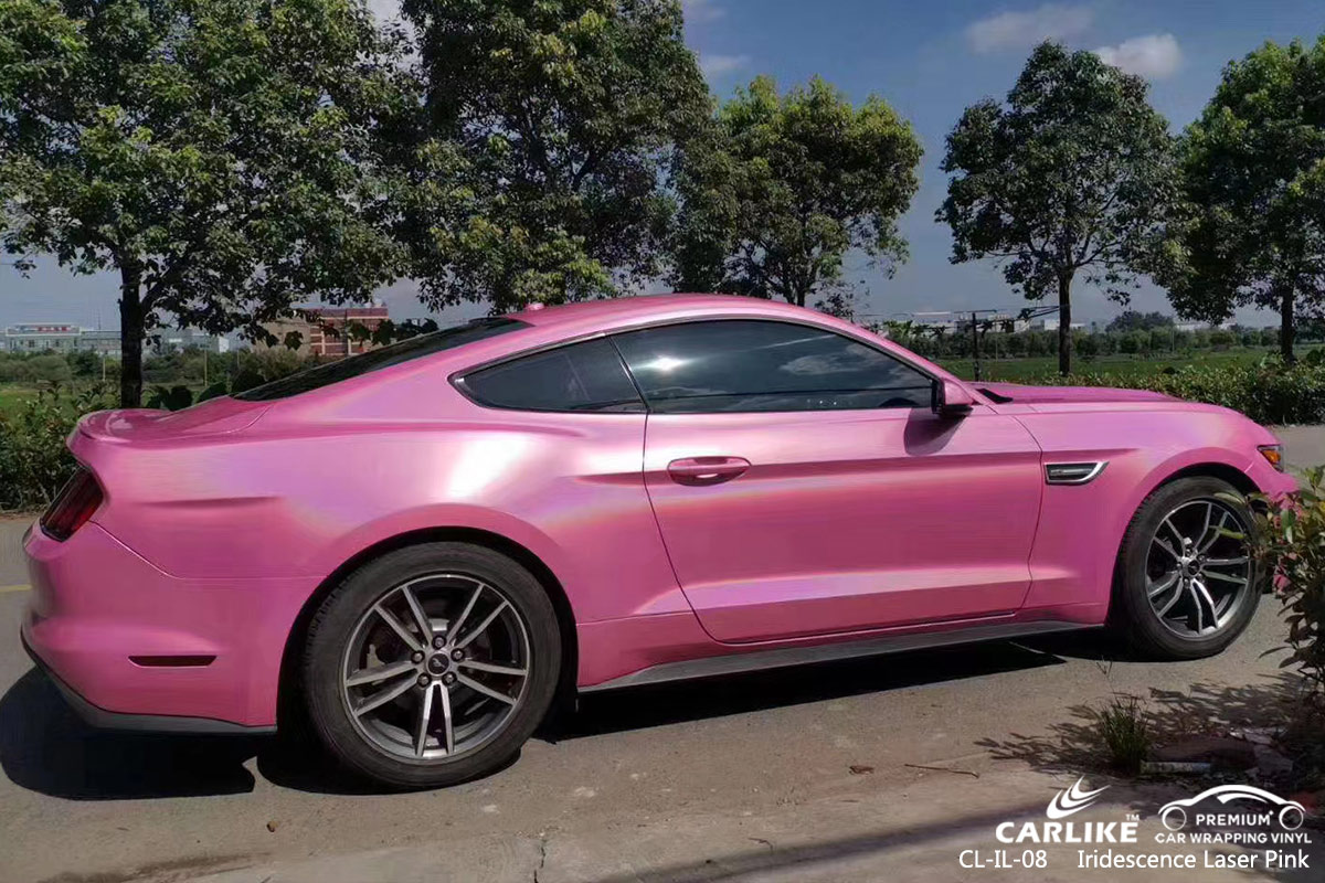 CL-IL-08 iridescence laser pink car wrapping foil for JAGUAR Miami United States
