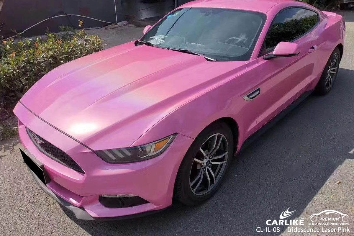 CL-IL-08 iridescence laser pink car wrapping foil for JAGUAR Miami United States