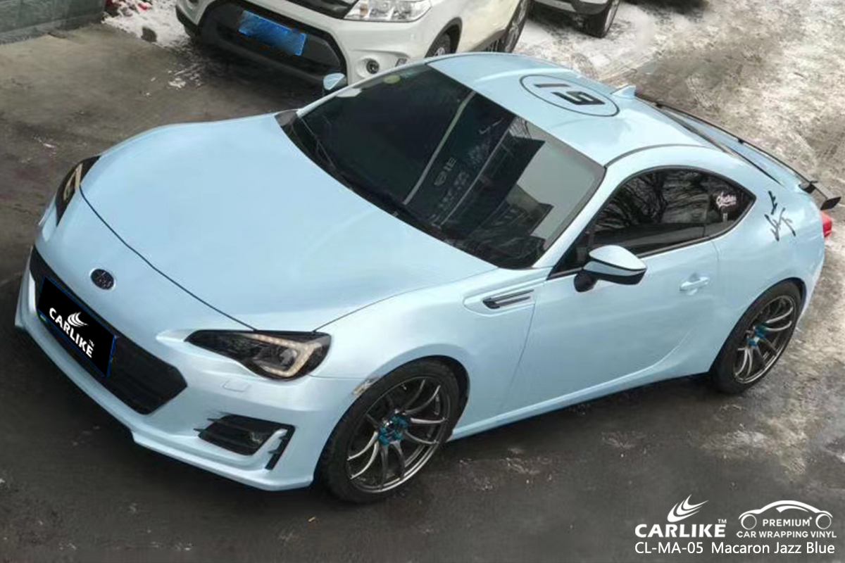 CL-MA-05 macaron jazz blue vinyl wrap for SUBARU Cabanatuan Philippines