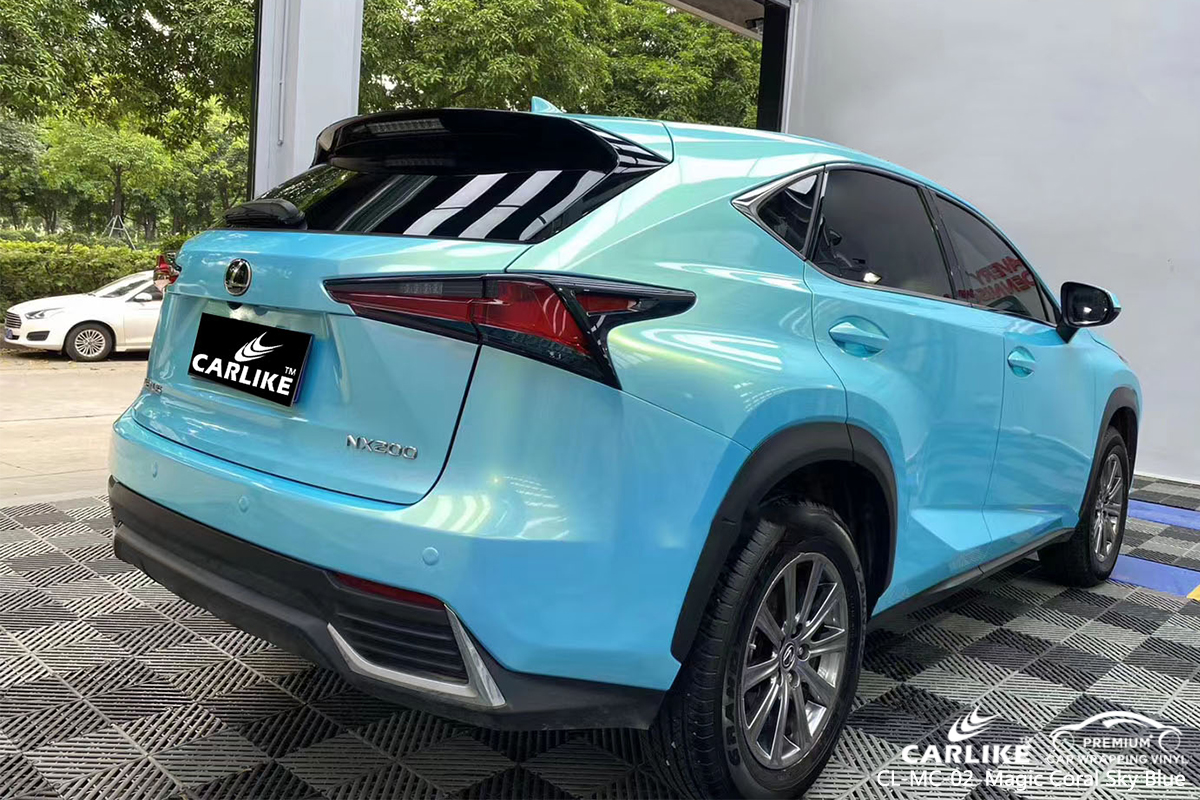 CL-MC-02 magic coral sky blue ship wrap car black matt for LEXUS Tarlac Philippines
