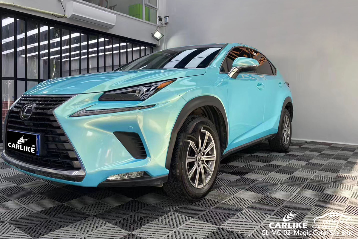CL-MC-02 magic coral sky blue ship wrap car black matt for LEXUS Tarlac Philippines