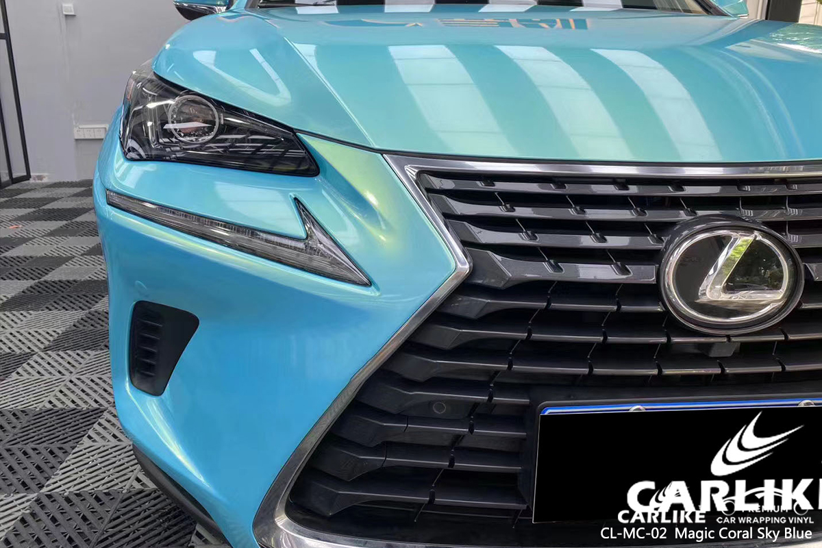 CL-MC-02 magic coral sky blue ship wrap car black matt for LEXUS Tarlac Philippines