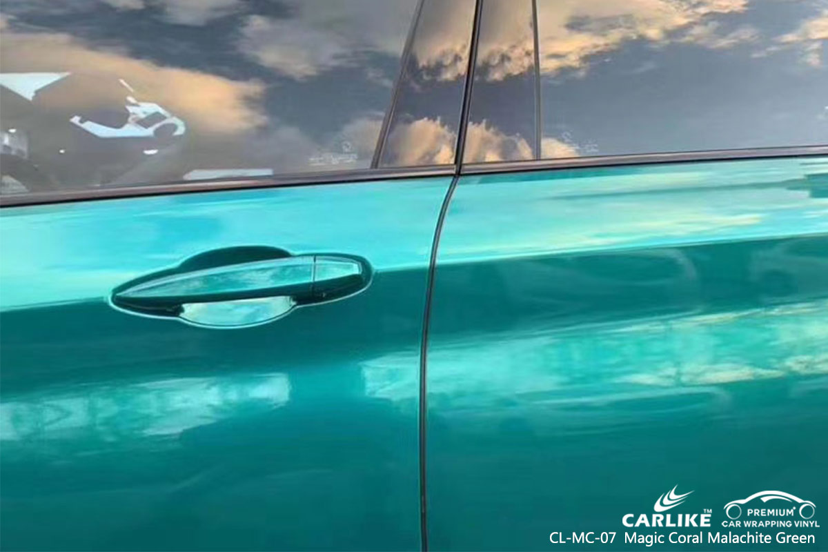 CL-MC-07 magic coral malachite green body wrap car supplier for BMW Davao Philippines