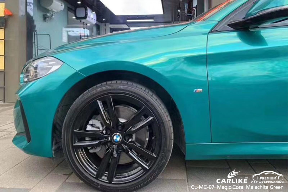 CL-MC-07 magic coral malachite green body wrap car supplier for BMW Davao Philippines