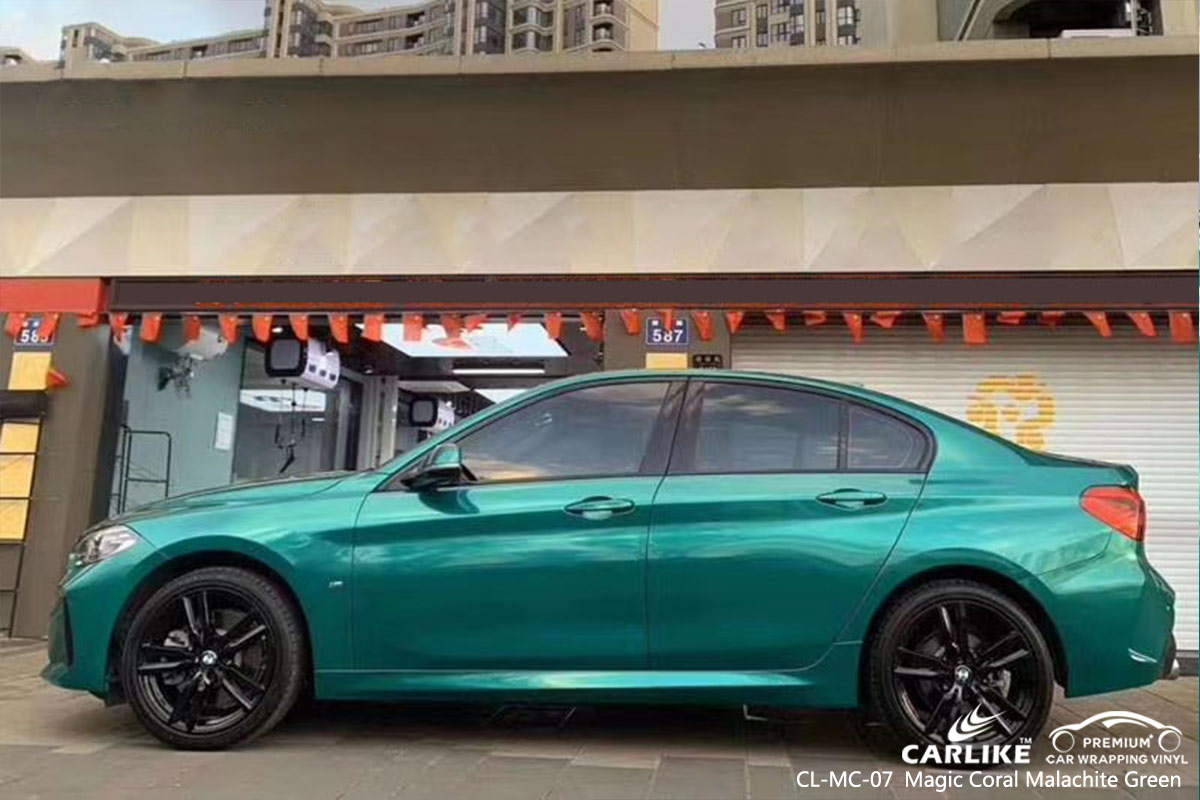 CL-MC-07 magic coral malachite green body wrap car supplier for BMW Davao Philippines