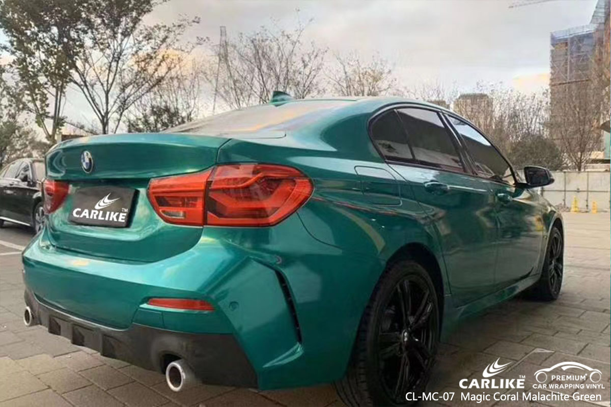CL-MC-07 magic coral malachite green body wrap car supplier for BMW Davao Philippines