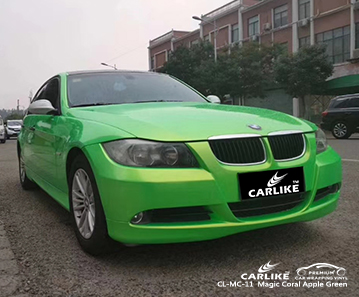 CL-MC-11 magic coral apple green car wrap film for BMW