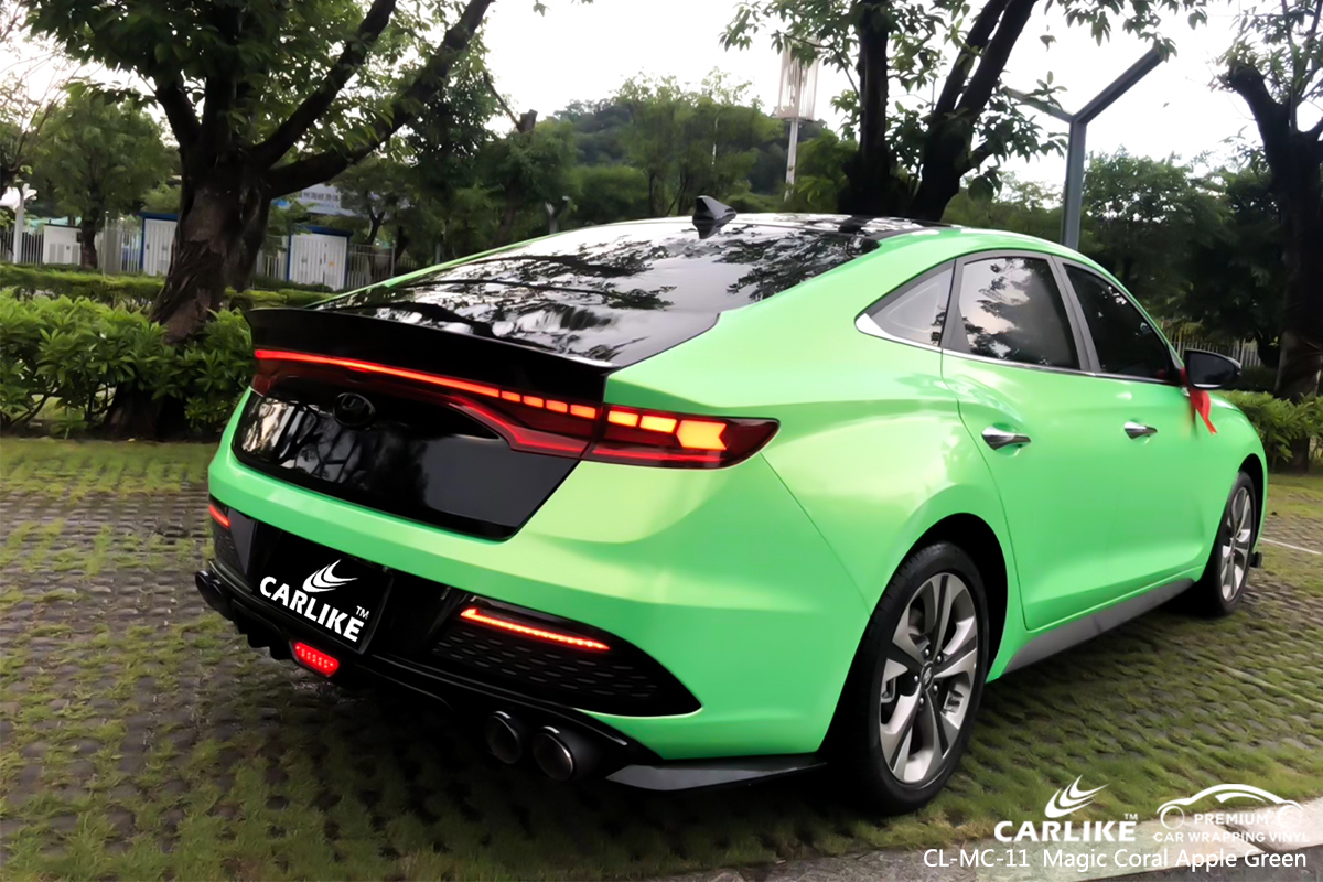 CL-MC-11 magic coral apple green car wrapping for BEIJING HYUNDAI Bayambang Philippines