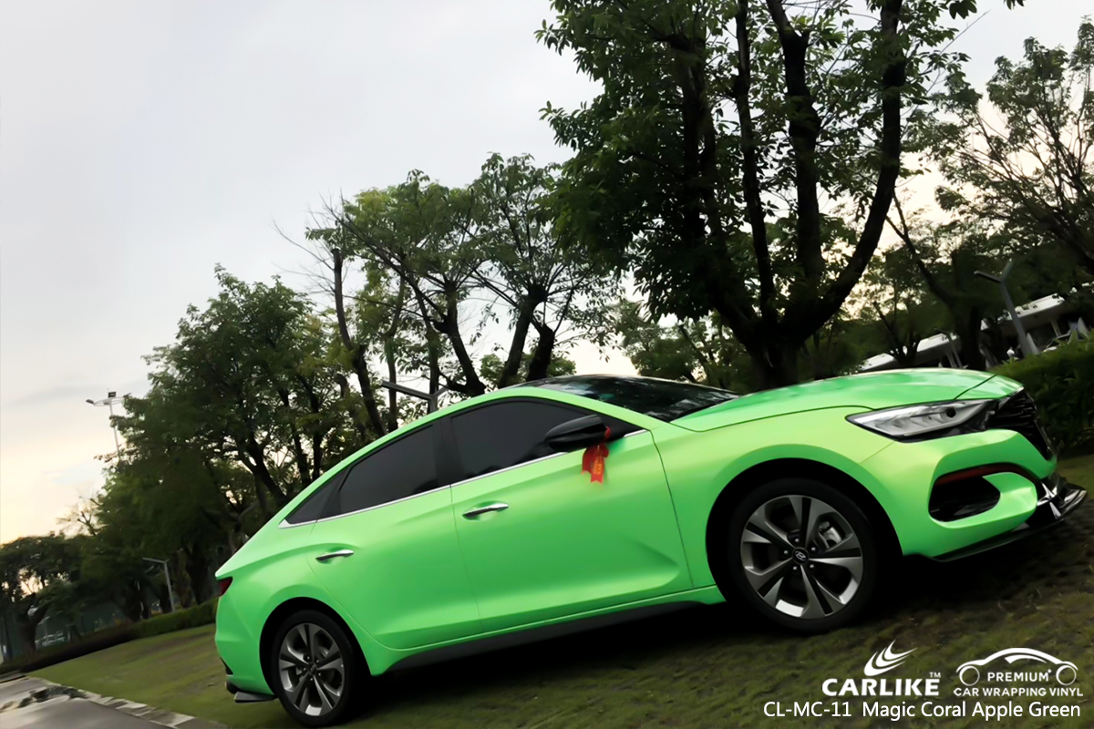 CL-MC-11 magic coral apple green car wrapping for BEIJING HYUNDAI Bayambang Philippines