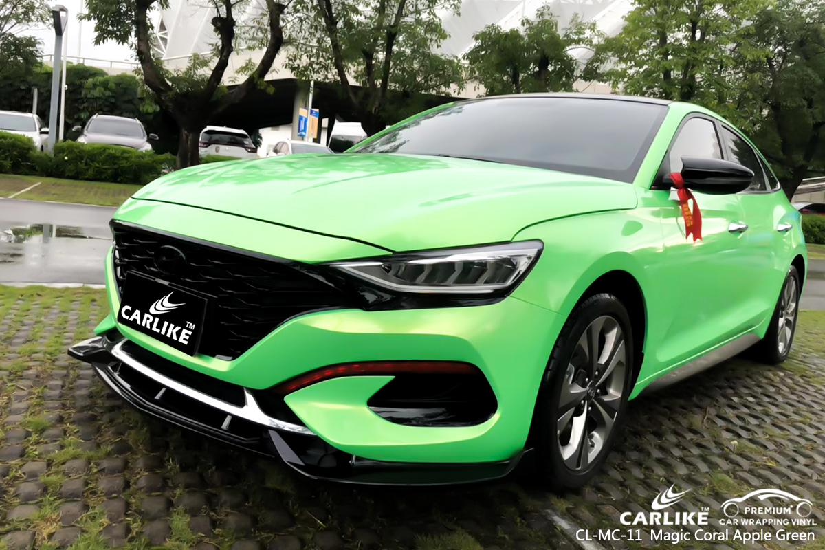 CL-MC-11 magic coral apple green car wrapping for BEIJING HYUNDAI Bayambang Philippines