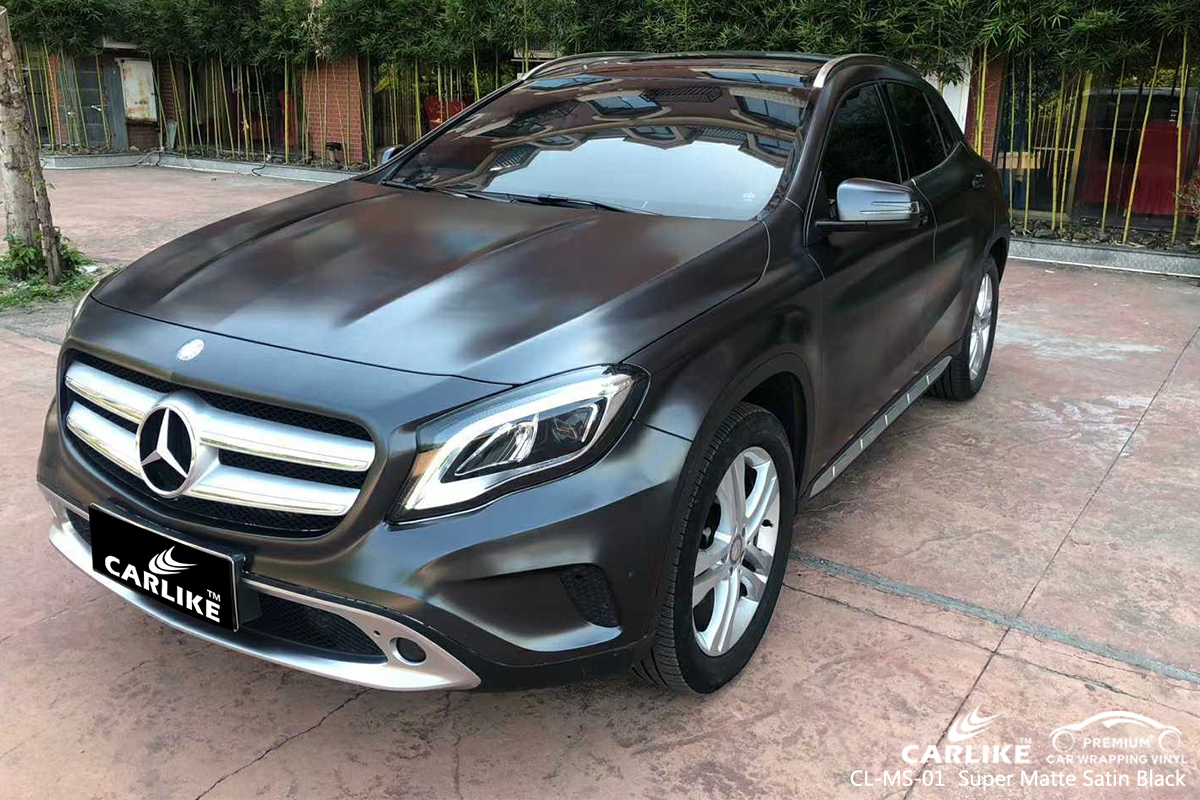 CL-MS-01 super matte satin black vinyl wrapping for MERCEDES-BENZ Gaziantep Turkey