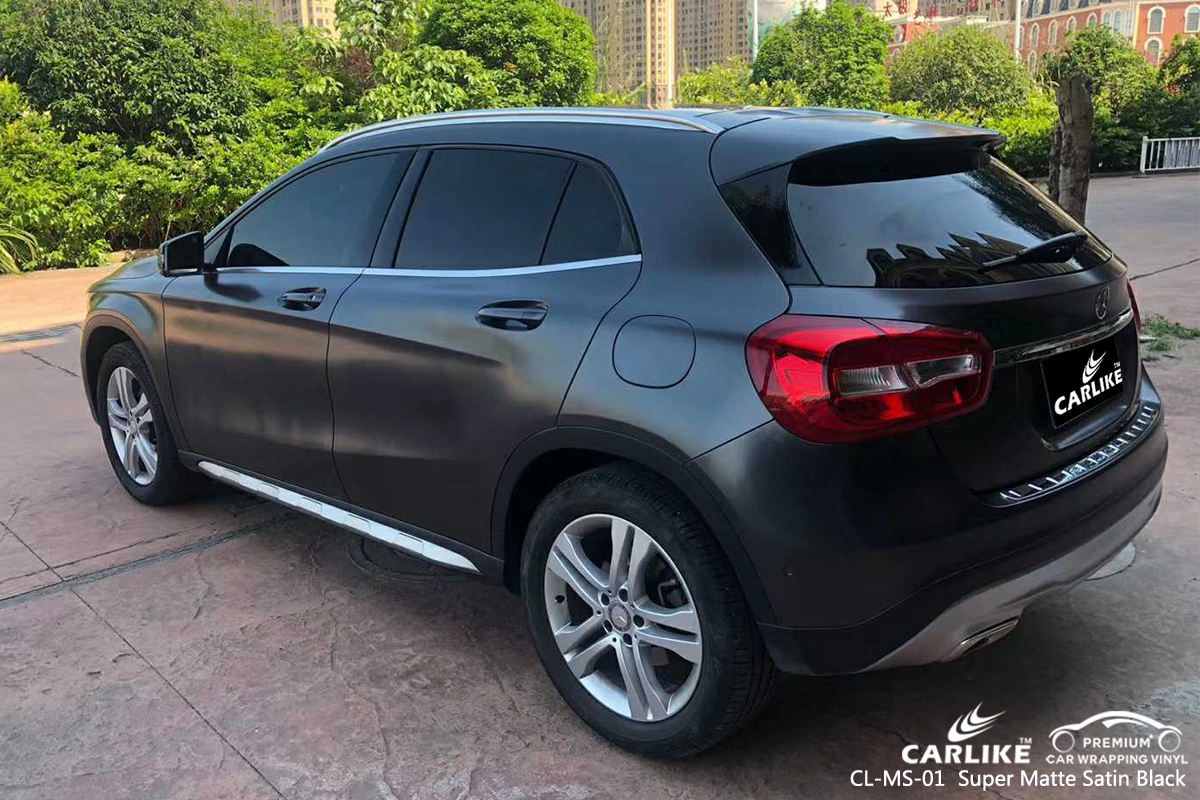 CL-MS-01 super matte satin black vinyl wrapping for MERCEDES-BENZ Gaziantep Turkey