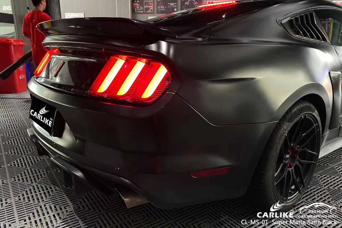 CL-MS-01 super matte satin black wrap car black matt for FORD MUSTANG COBRA Calamba Philippines