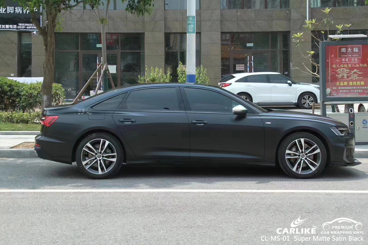 CL-MS-01 super matte satin black car wrap gloss for AUDI Samsun Turkey