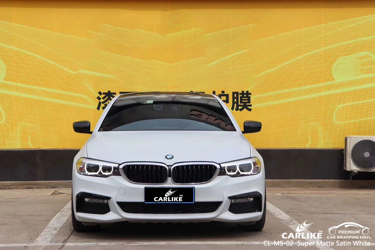 CL-MS-02 super matte satin white car wrapping foil for BMW Binangonan Philippines
