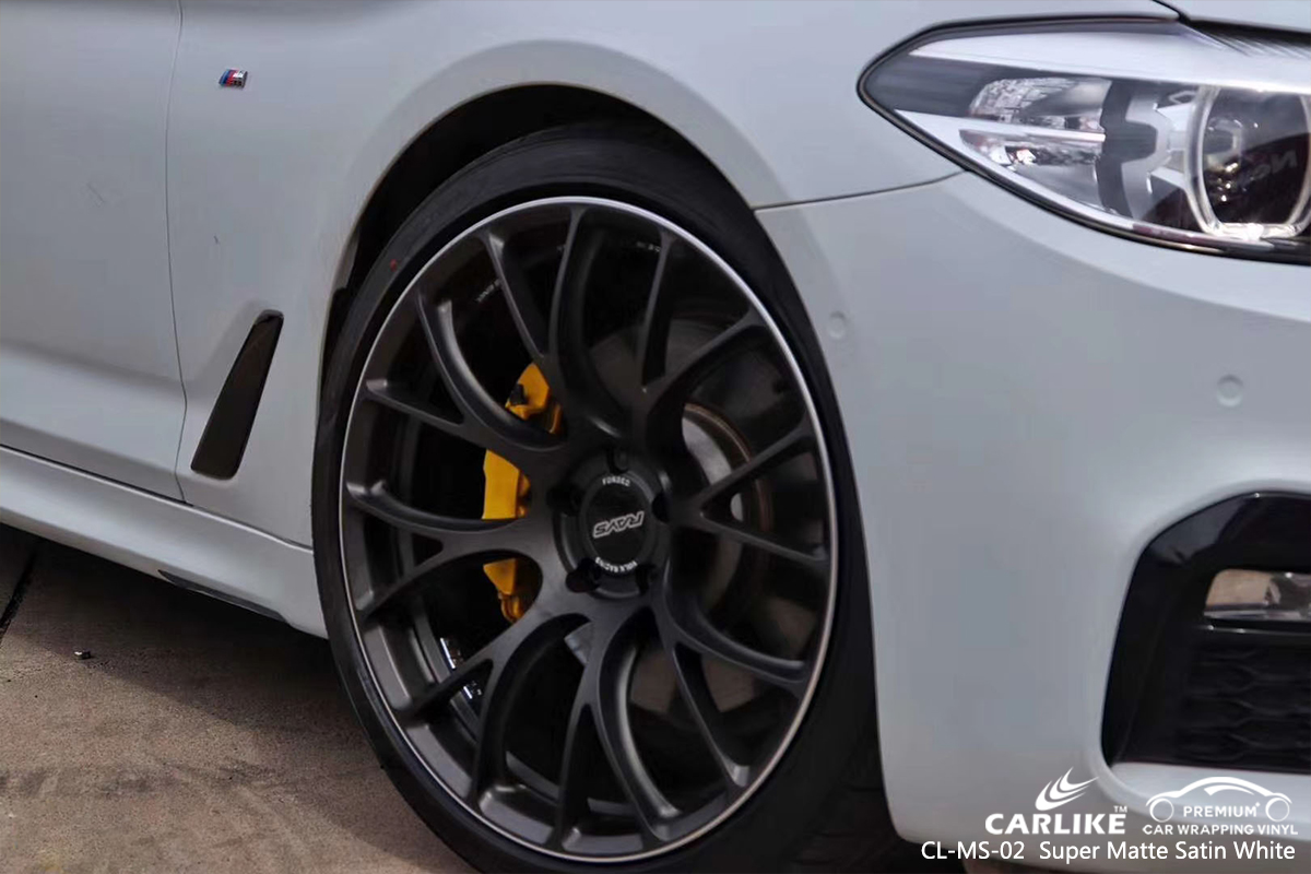 CL-MS-02 super matte satin white car wrapping foil for BMW Binangonan Philippines