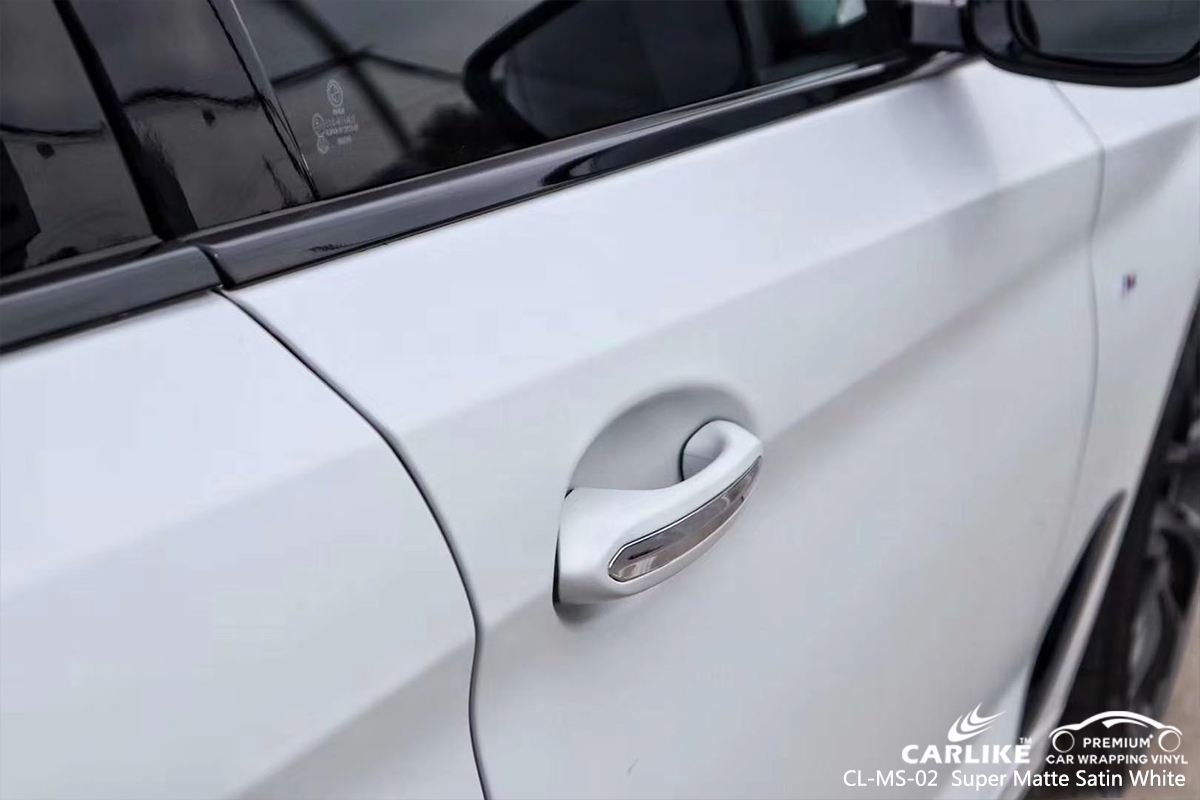CL-MS-02 super matte satin white car wrapping foil for BMW Binangonan Philippines