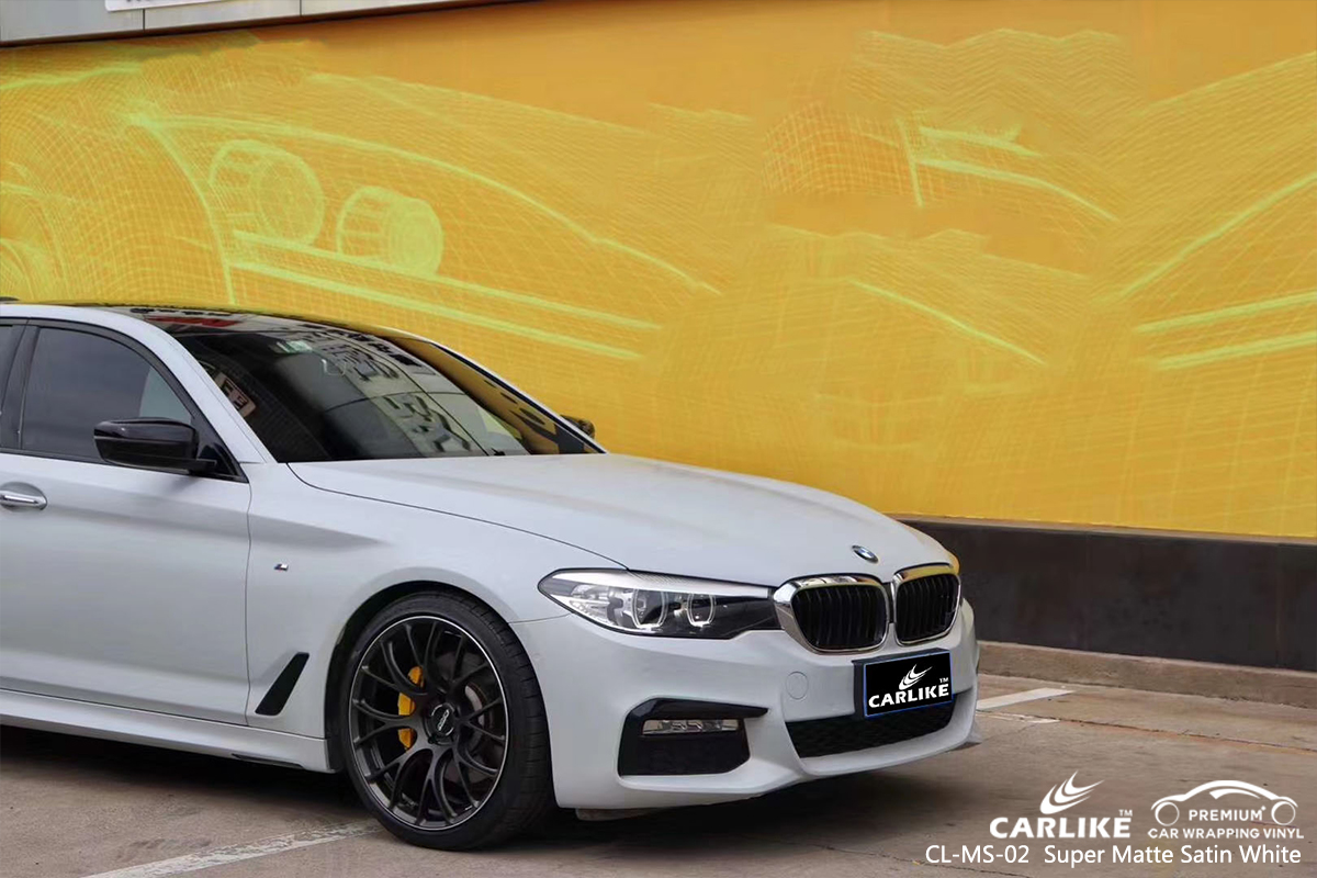 CL-MS-02 super matte satin white car wrapping foil for BMW Binangonan Philippines