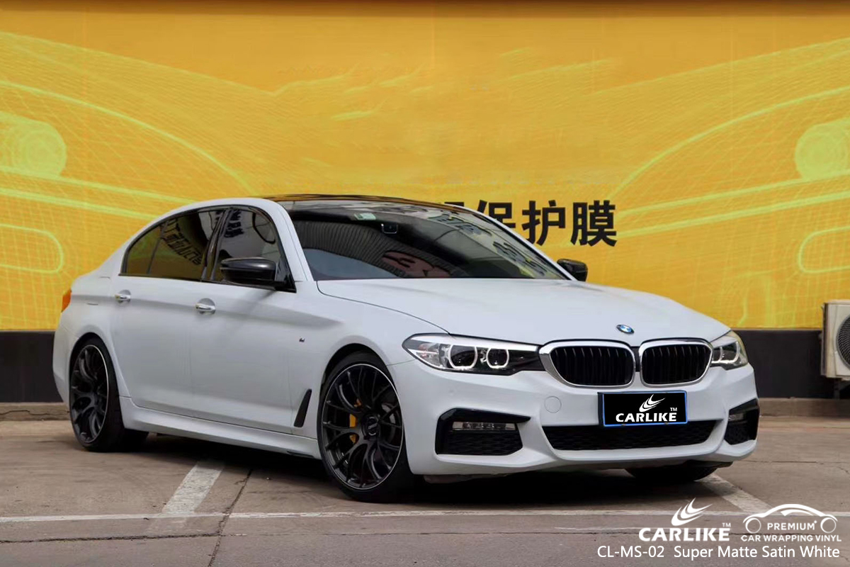 CL-MS-02 super matte satin white car wrapping foil for BMW Binangonan Philippines