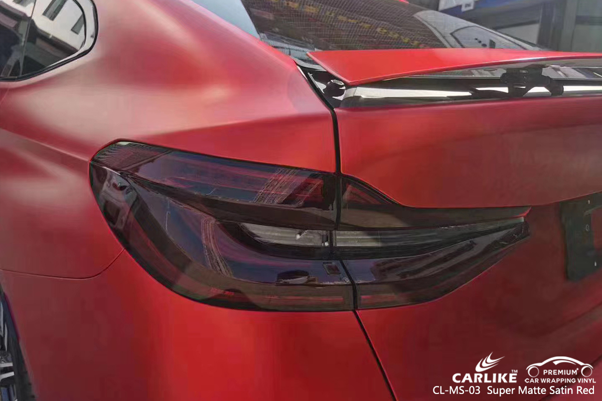 CL-MS-03 super matte satin red car foil for BMW Adana Turkey