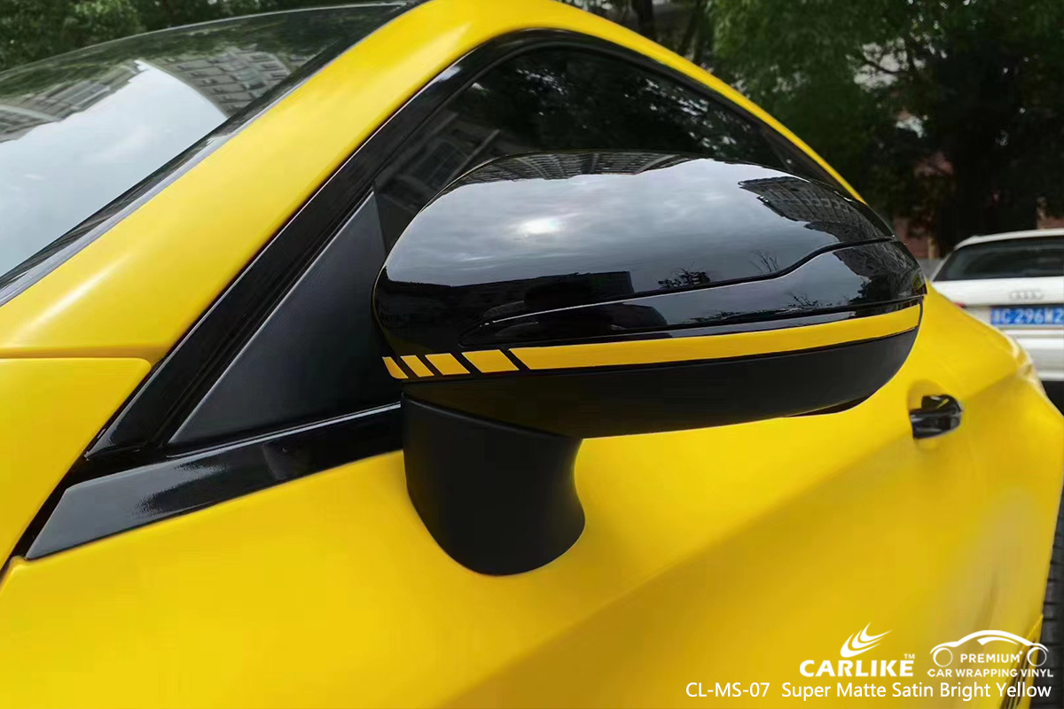 CL-MS-07 super matte satin bright yellow vinyl matte car wrap for MERCEDES-BENZ Bursa Turkey