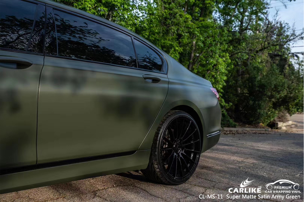 CL-MS-11 super matte satin army green vinyl sticker paper for BMW Taguig Philippines