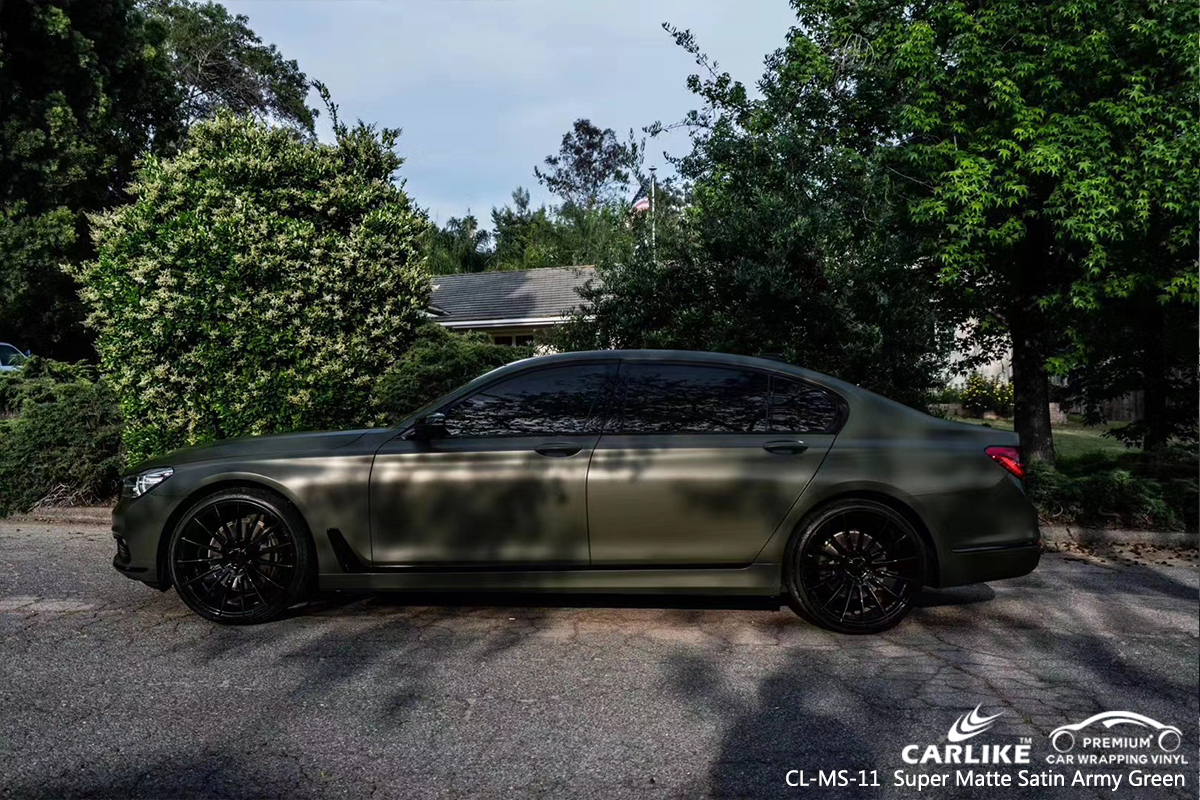 CL-MS-11 super matte satin army green vinyl sticker paper for BMW Taguig Philippines