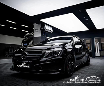 CL-SV-01 papier autocollant vinyle noir cristal super brillant pour MERCEDES-BENZ Marikina Philippines