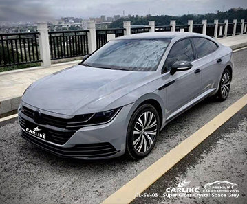 VOLKSWAGEN Mersin Türkiye için CL-SV-03 süper parlak kristal uzay gri parlak vinil şal