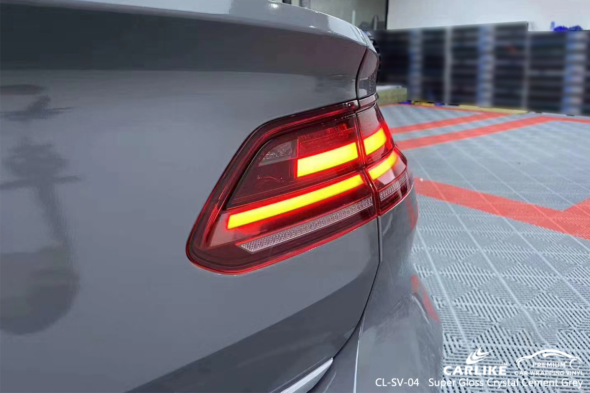 CL-SV-04 super gloss crystal cement grey vinyl wrapping for VOLKSWAGEN Tacloban Philippines