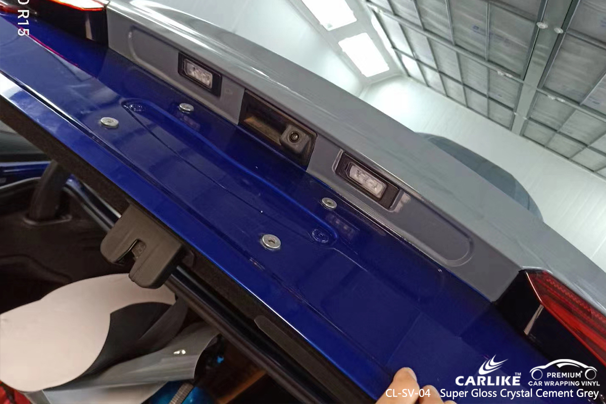 CL-SV-04 super gloss crystal cement grey car wrap film for AUDI Butuan Philippines
