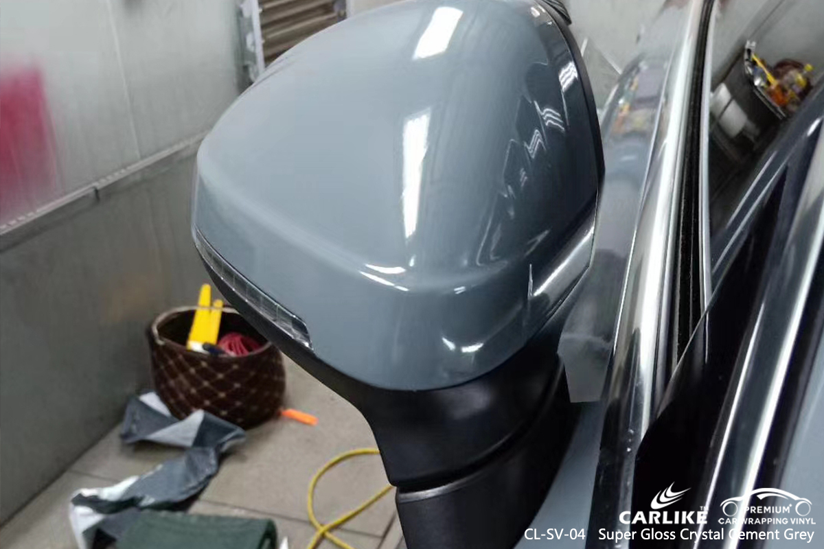 CL-SV-04 super gloss crystal cement grey car wrap film for AUDI Butuan Philippines