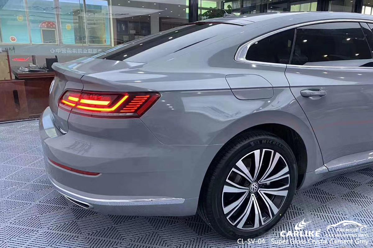 CL-SV-04 super gloss crystal cement grey vinyl wrapping for VOLKSWAGEN Tacloban Philippines