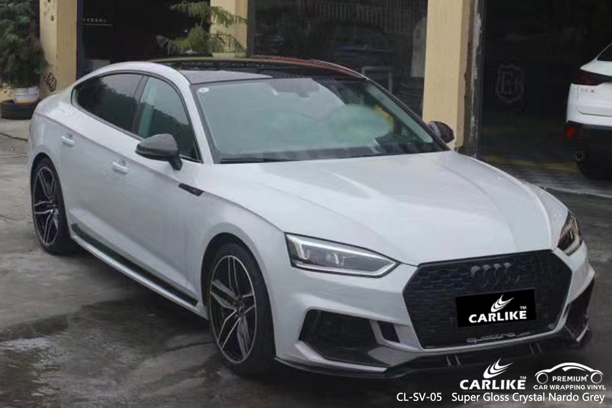 CL-SV-05 super gloss crystal nardo grey carbon fibre vinyl wrap for bikes for AUDI Tuguegarao Philippines