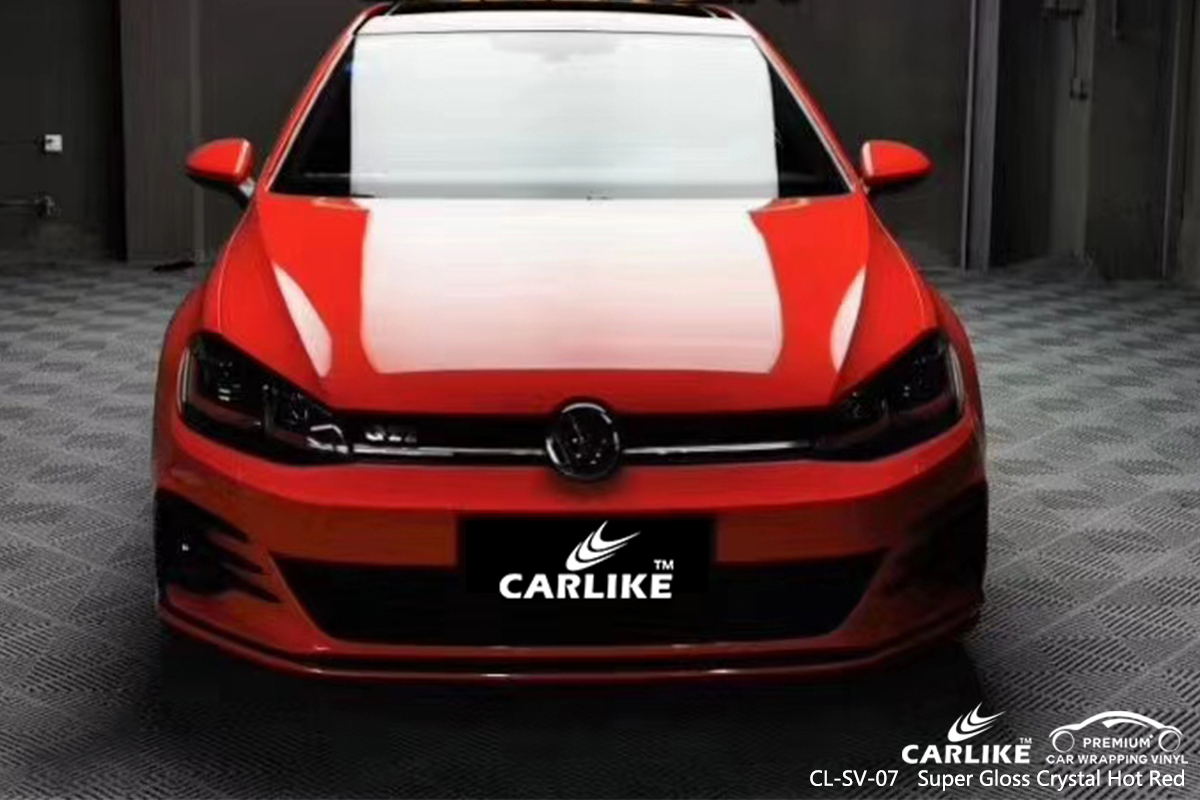 CL-SV-07 super gloss crystal hot red vinyl wrap gloss for VOLKSWAGEN Kocaeli Turkey