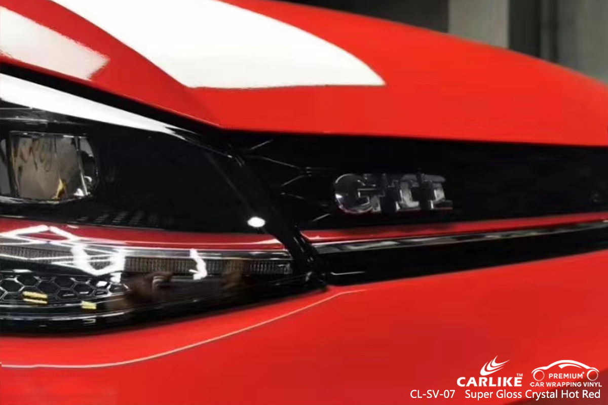 CL-SV-07 super gloss crystal hot red vinyl wrap gloss for VOLKSWAGEN Kocaeli Turkey