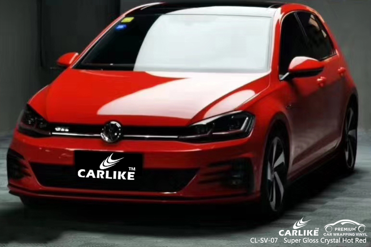 CL-SV-07 super gloss crystal hot red vinyl wrap gloss for VOLKSWAGEN Kocaeli Turkey