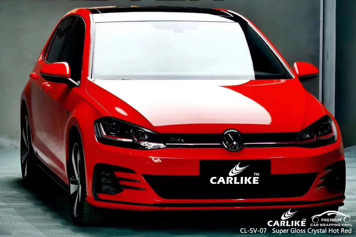 CL-SV-07 super gloss crystal hot red vinyl wrap gloss for VOLKSWAGEN Kocaeli Turkey