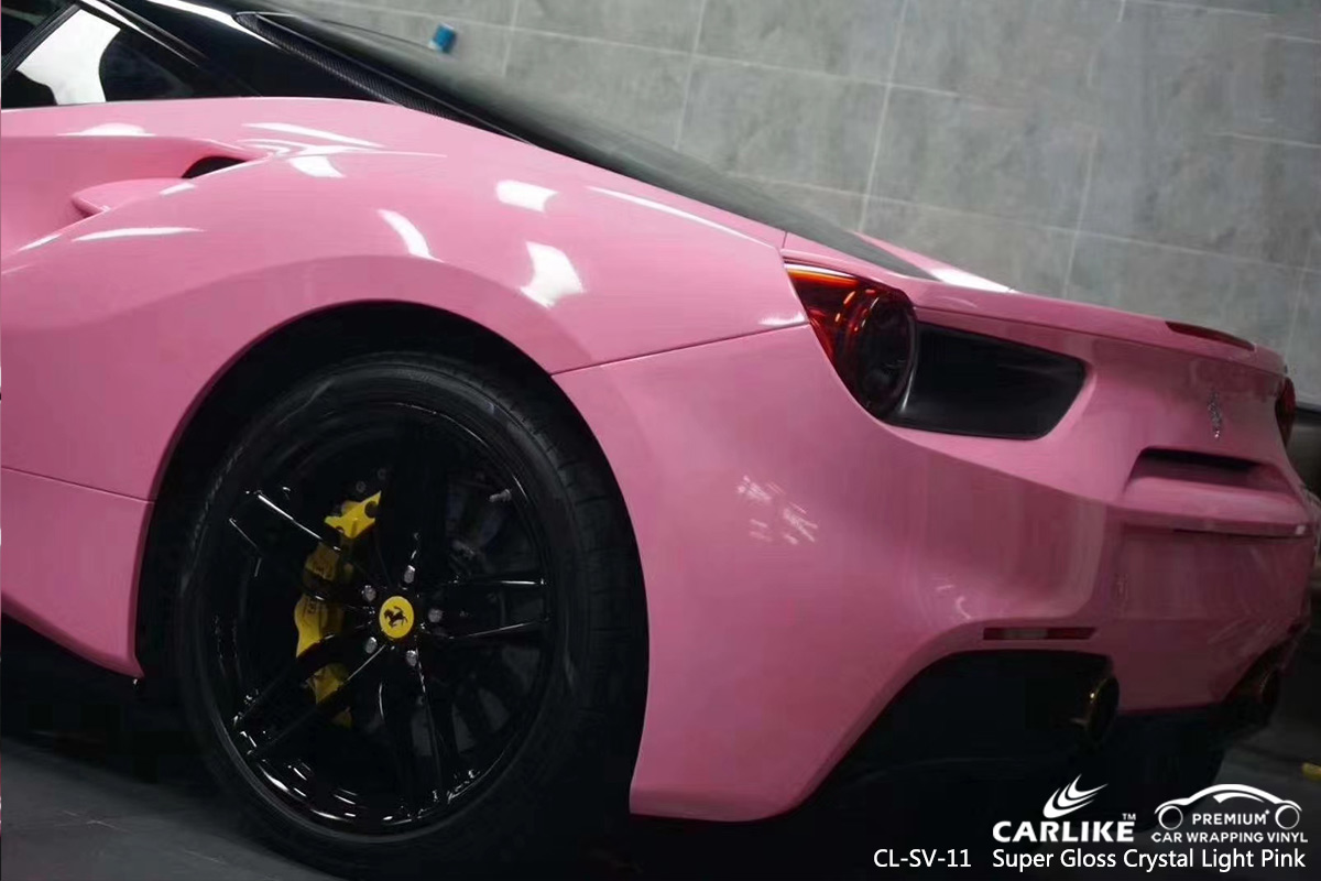 CL-SV-11 super gloss crystal light pink vehicle wrapping for FERRARI Atlanta United States