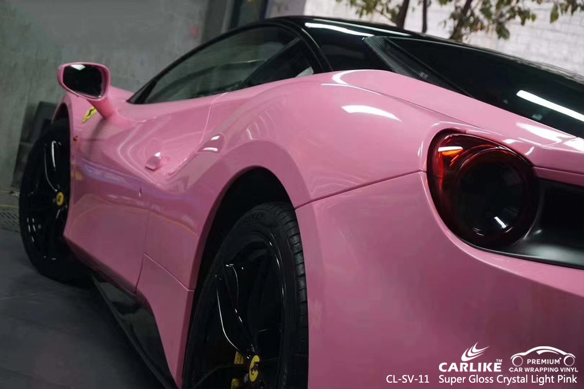 CL-SV-11 super gloss crystal light pink vehicle wrapping for FERRARI Atlanta United States